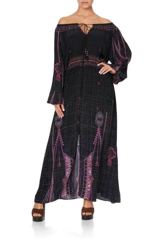 Drop shoulder bell sleeve top restless nights