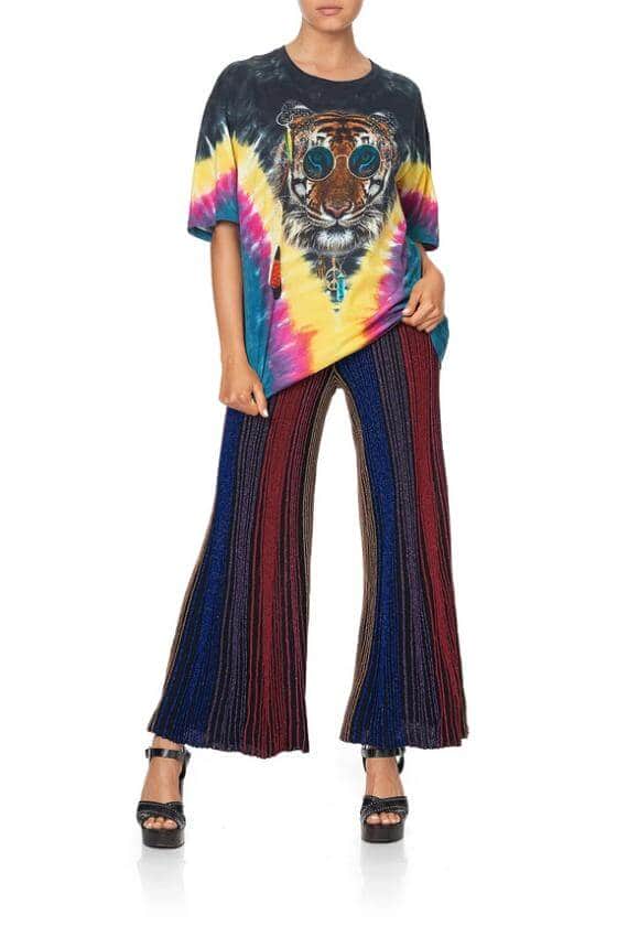 Drop shoulder bell sleeve top restless nights